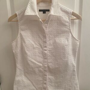 Antonio Melani White Sleeveless Top